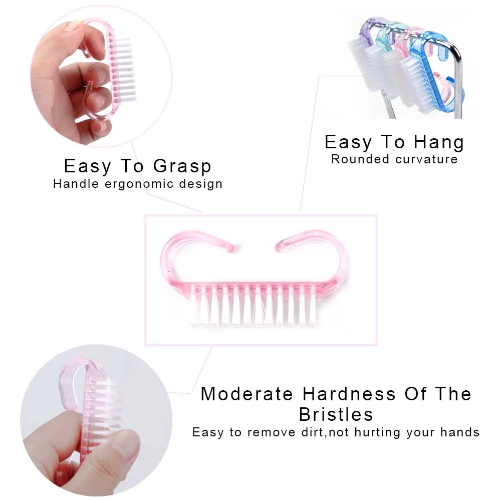 Очищающая щетка для ногтей инструменты маникюра и педикюра гелевая ручка