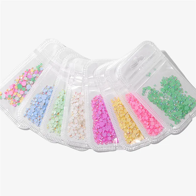 1 упаковка Разноцветные кристаллы для дизайна ногтей | Красота и здоровье