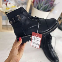 2021 british style short boots autumn new boots womens heel lace up womens boots european and american motorcycle boots