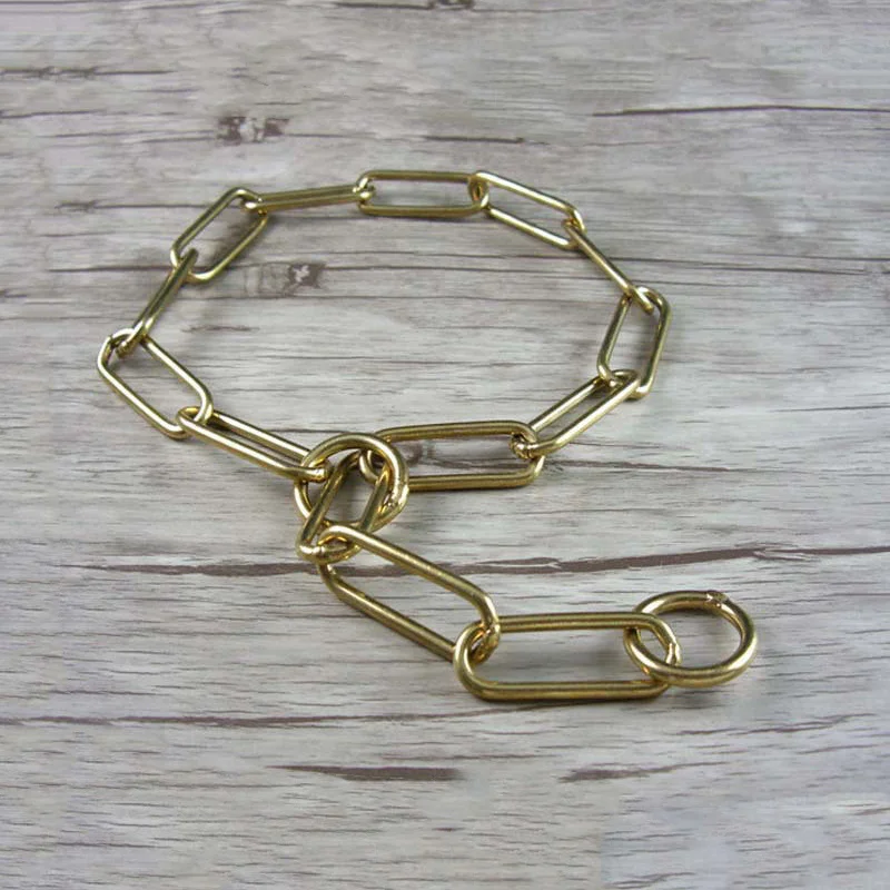 

Dog Collars For Large Dogs P Chain Pure Copper Dog Control Chain Pet Collar Snake Chain Pet Training Dog Collar Pet Supplies
