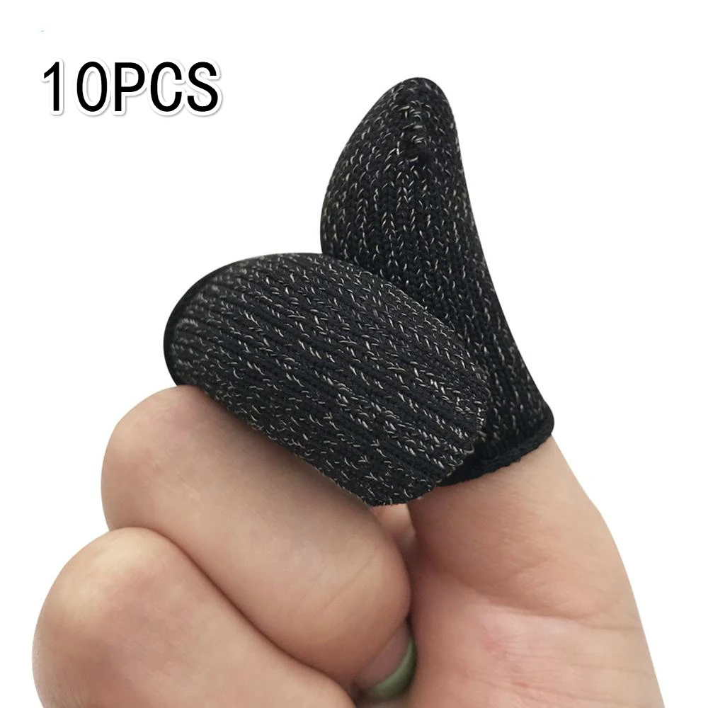 10pcs Mobile Game Fingertip Gloves for Gamer Sweatproof Anti-slip Touch Screen Finger Sleeve Breathable Gaming Fingertip Cover images - 6