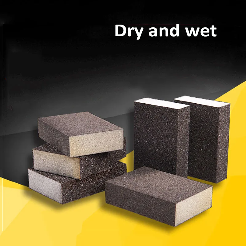 Flexible Polishing Sanding Sponge Block Sandpaper Wet Dry Abrasive Drywall Polished Sand Brick Kitchen Cleaner 60-600 Grit