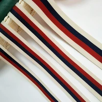 5m quality beige 20mm 40mm printed stripe grosgrain ribbon wedding accessories diy handmade clothing sewing accessories material