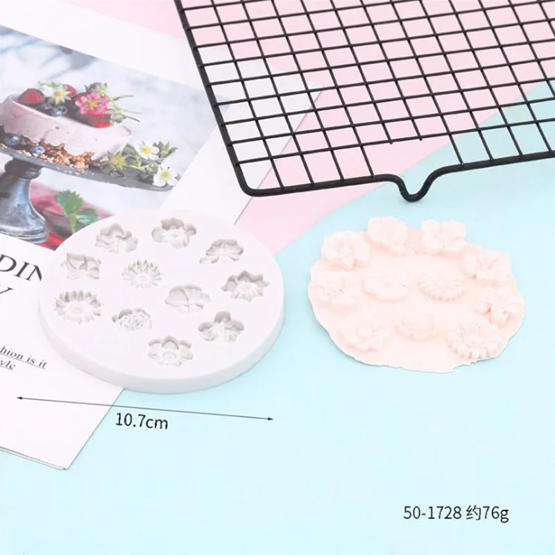 Различные цветы Подсолнухи розы торт силиконовая форма сухая скорость