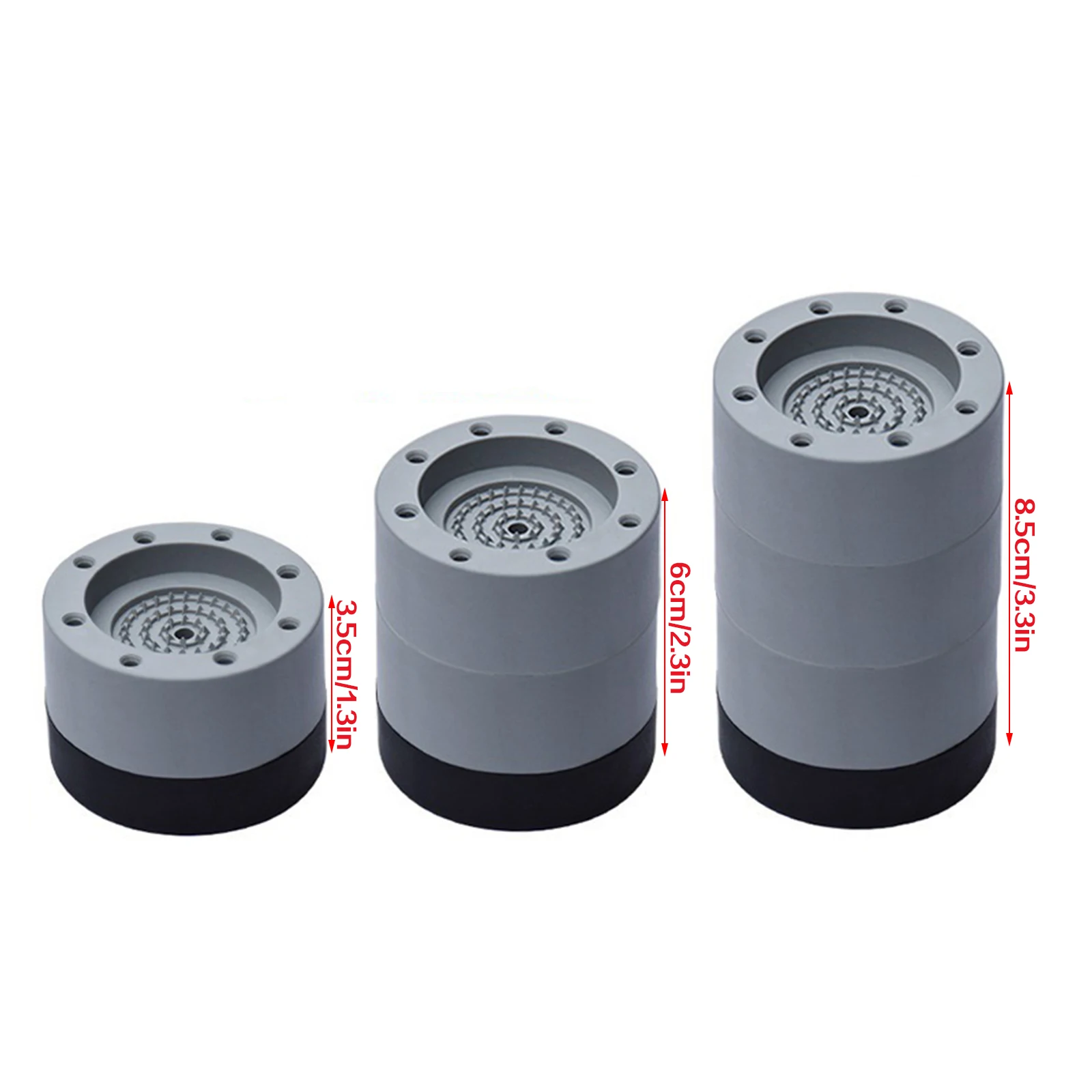 

4PCS Anti Vibration Pads Shock And Noise Cancelling Universal Washing Machine Support Refrigerator Base Machine Rubber Mat