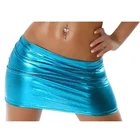 Юбка мини Женская Повседневная однотонная, облегающая замшевая, с разрезом, с кружевом, повседневная кожаная, белая