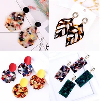 fashion jewelry resin earrings for women 2019 acrylic cc jewelry big korea handmade geometric bohemian vintage