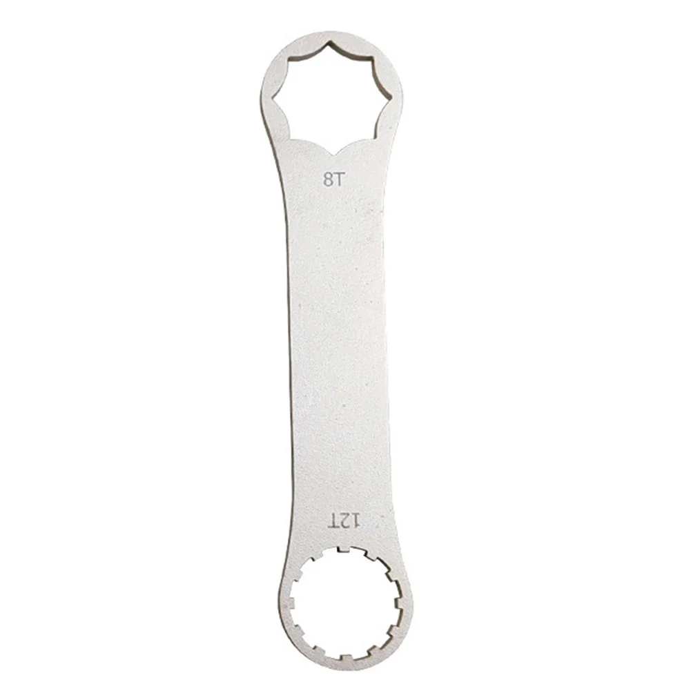 

2 In1 Bike 8T-12T Fork Cover Disassembly Wrench Aluminum Alloy For Suntour XCR/RST/XCM/RST Fork Bicycle Repair Tool