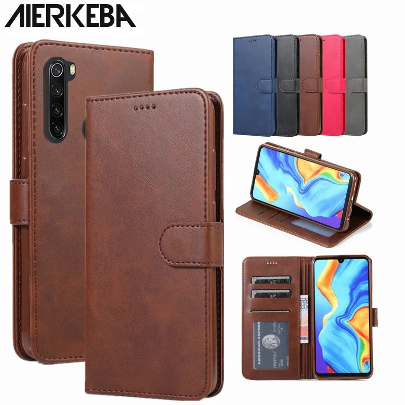 Чехлы для Xiaomi Redmi Note 8 T чехол Магнитный Флип Ретро стиль простой кошелек подставка