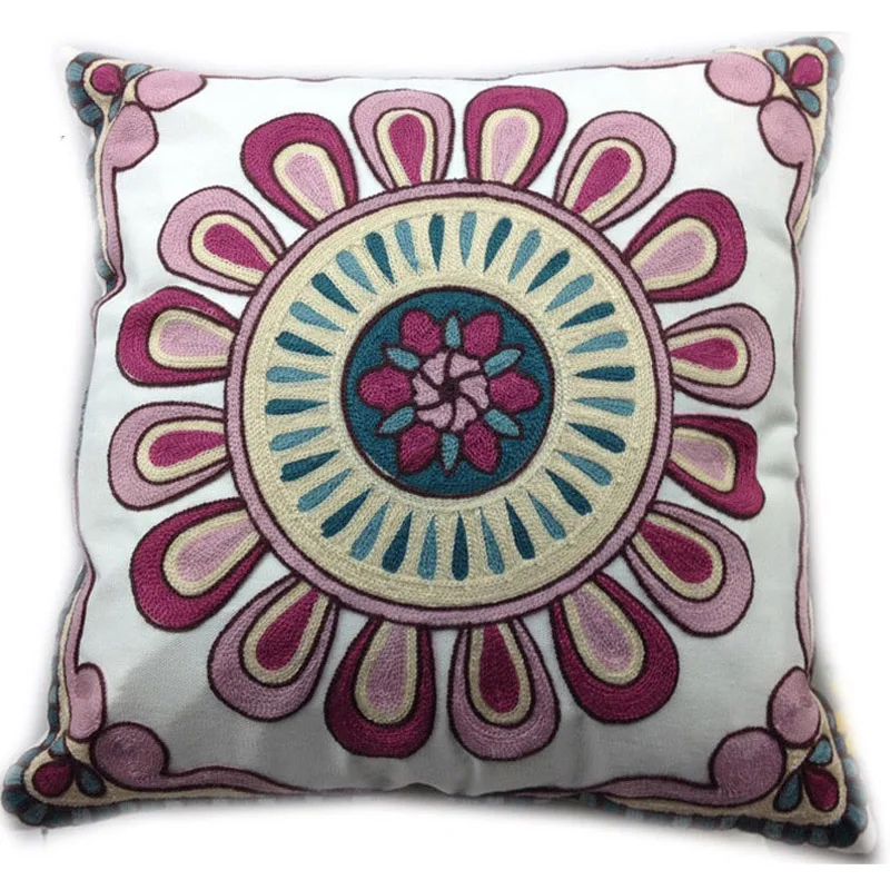 Наволочка из 100% хлопка с вышивкой для украшения дома наволочка подушки в