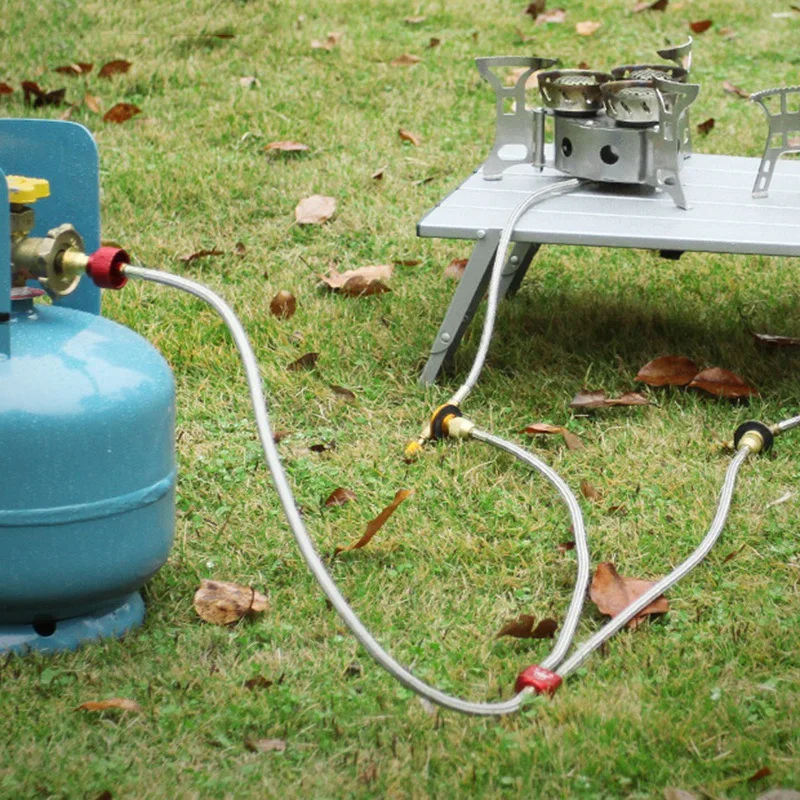 Наружная печь сжиженного газа цилиндр один из двух соединительных линий газовый