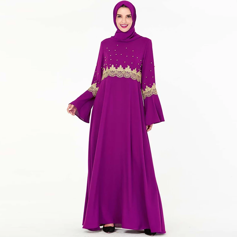 Абайя Дубай турецкий хиджаб мусульманское платье кафтан мусульманская одежда для женщин Caftan Омани ислам платье абайя красивый халат Kleding