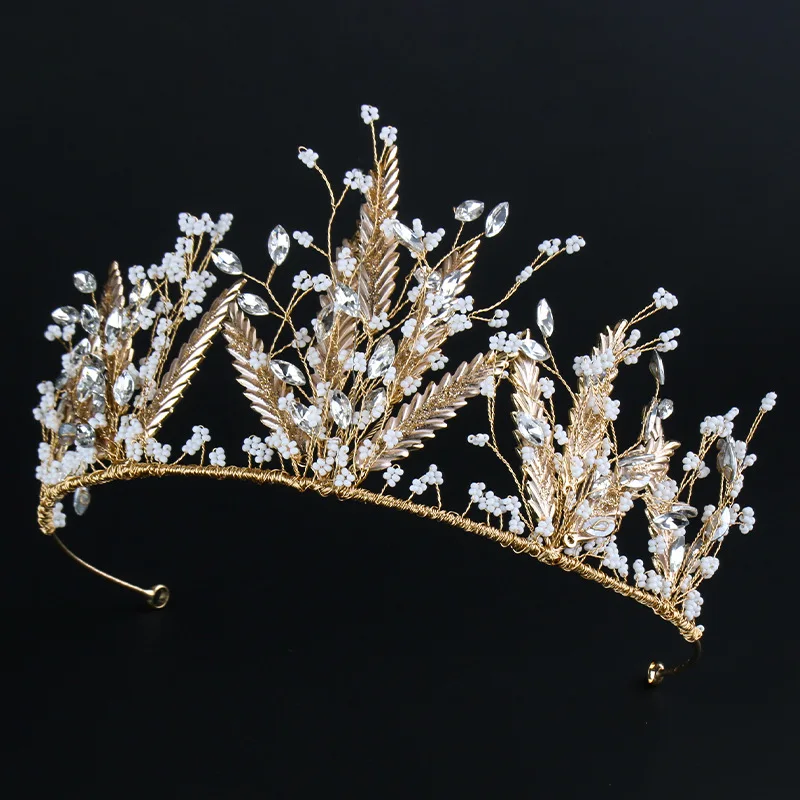 Himstory Handmade Crystal Rhinestones Tiaras Crowns Wedding Headband Headpiece Bridal Hair Piece Prom Pageant Accessories | Украшения и