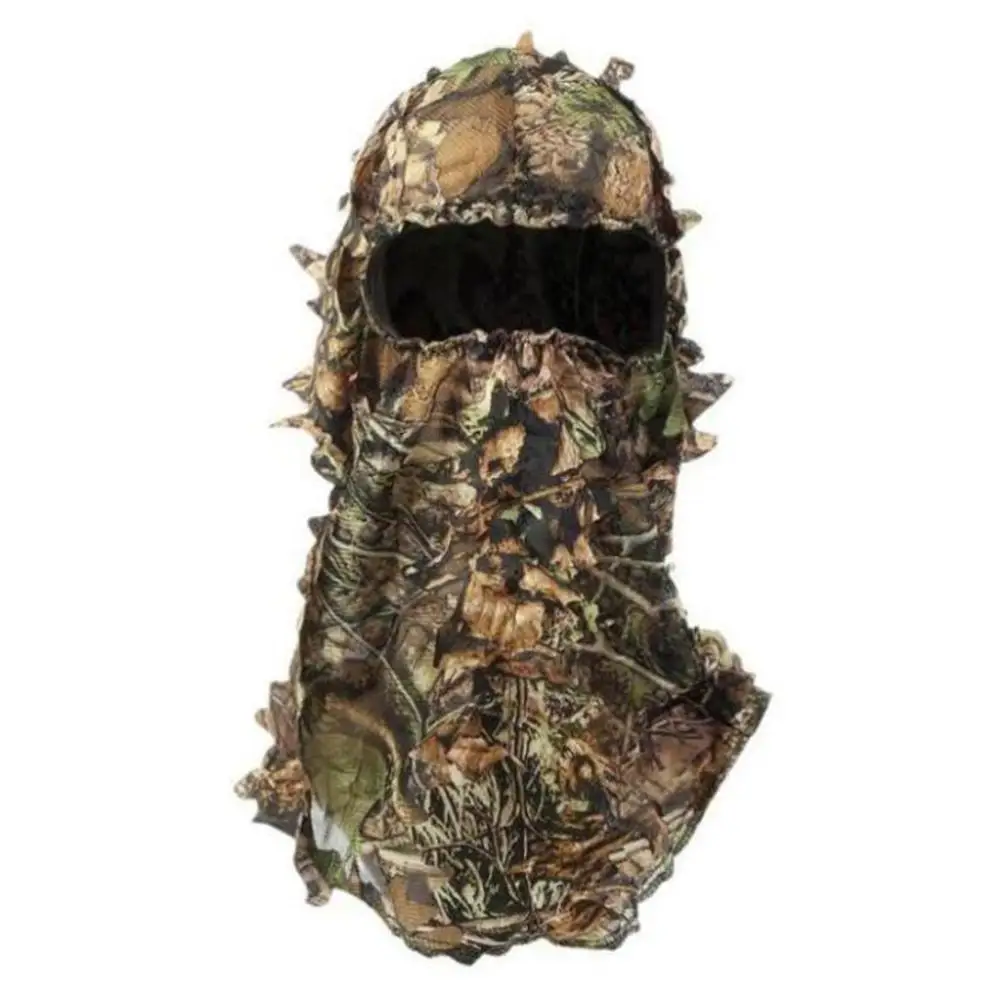 

Outdoor Hunting Maple Leaf Pattern Camouflage Ghillie Suits Caps Gloves Hood Head Net Eyehole Opening Scarf Hunting Equipment