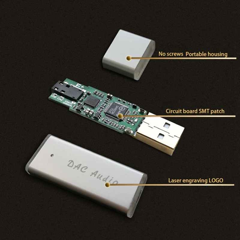 SA9023A + ES9018K2M Portable USB DAC HIFI Fever External Audio Card Decoder For Computer And Android Phone Set Box | Электроника