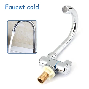 bath basin kitchen cold faucet 360° rotation chrome bathroom tap for rv marine boat deck camper car accessories free global shipping