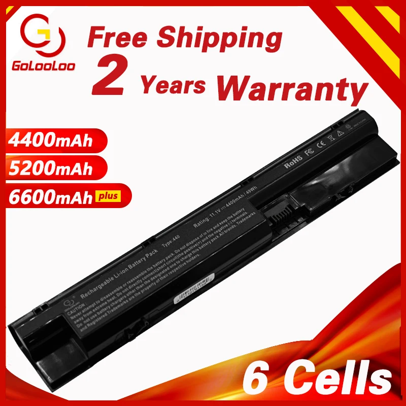 

Аккумулятор Golooloo для ноутбука HP COMPAQ ProBook 440 445 450 455 470 G0 G1 G2 707617-421 708457-001 708458-001 FP06 FP06XL FP09