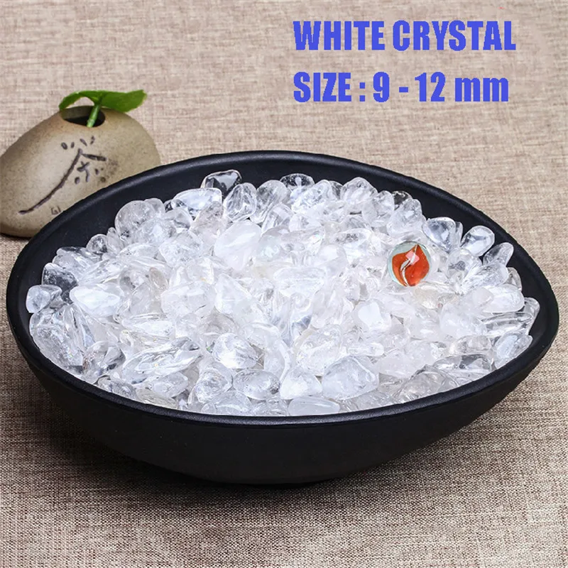 MAGICCOO 100G/PACK Natural Mineral White Quartz Crystal Stone Rock Chips Specimen Healing collection natural fish tank stone | Дом и сад
