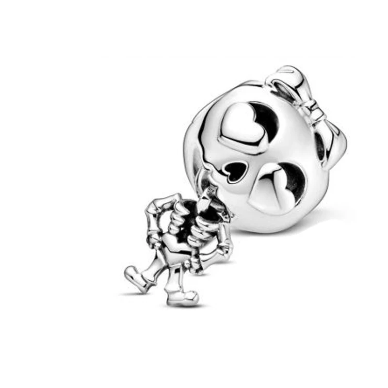 

2020 Autumn New 925 Sterling Silver Pumpkin Lamp Dangle Charms Fit Original Pan Bracelets Women DIY Fashion Pendant