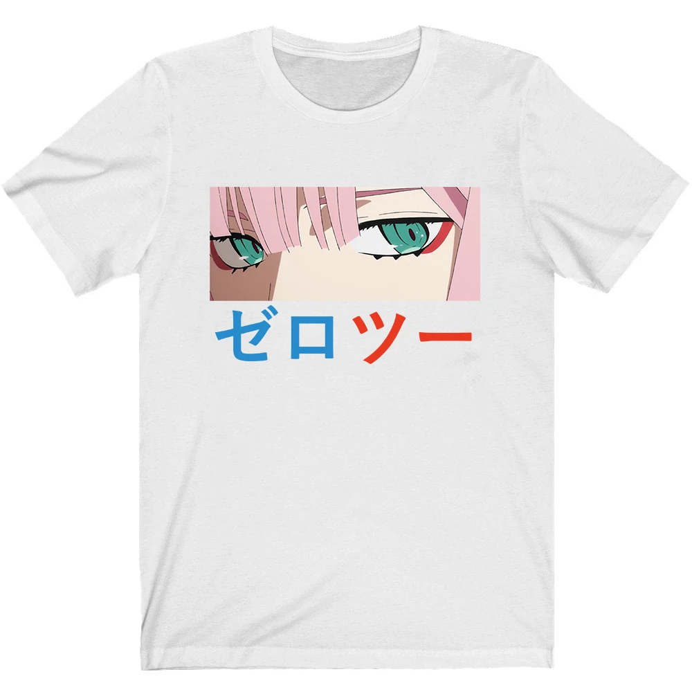 Футболка Гая в Фране мужская хлопковая топ с аниме Zero Two 02 уличная одежда стиле