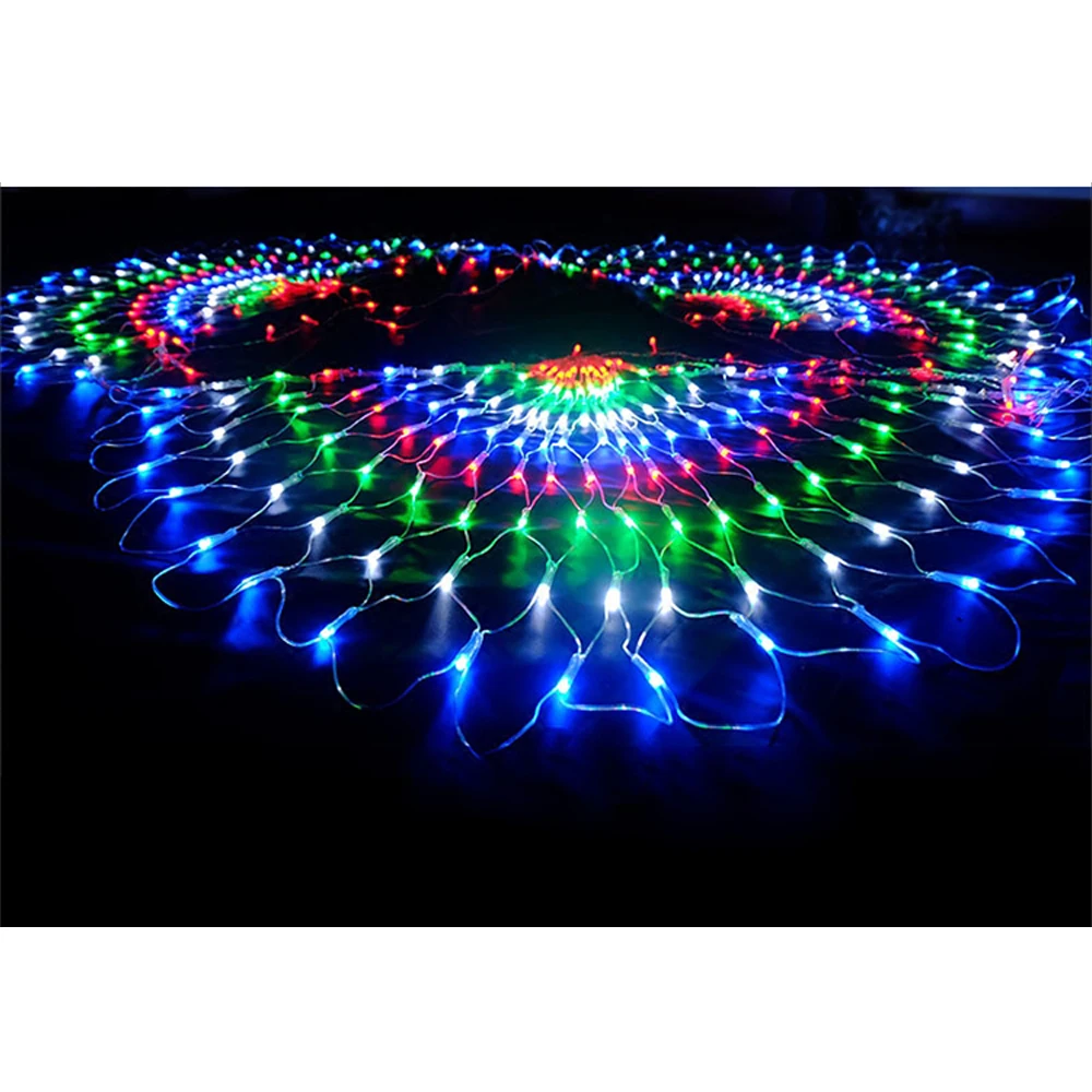 Подвесной светильник с павлиньим узором 3 м сетчатый светодиодный сеткой в виде