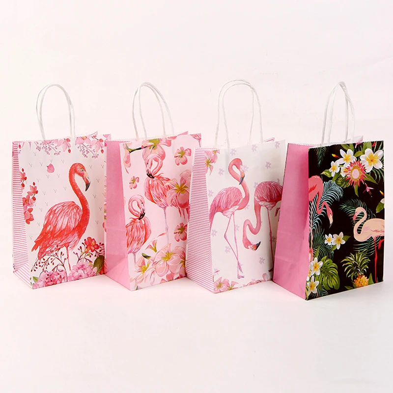 Omilut 6 шт. тропический фламинго на день рождения подарочный пакет Фламинго