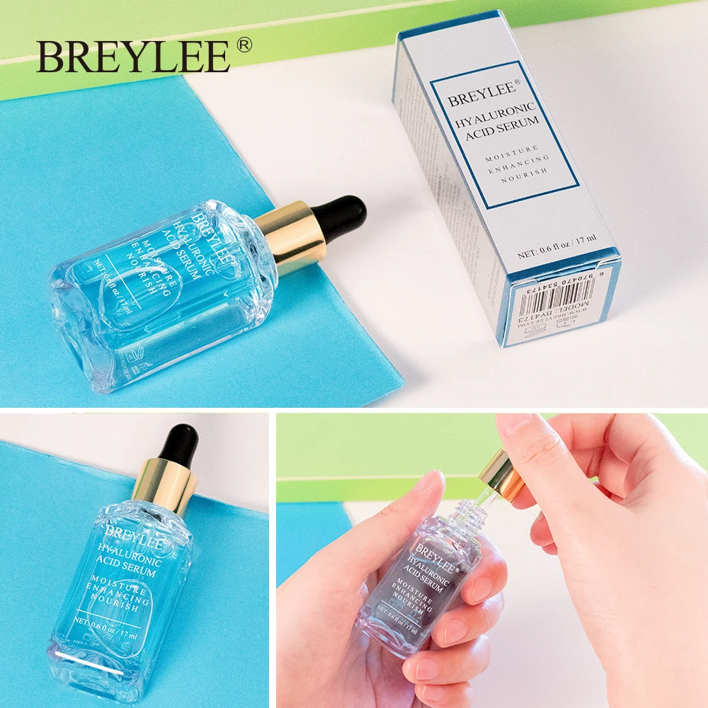 

BREYLEE Hyaluronic Acid Face Serum Moisturizing Essence Skin Care Whitening Anti-wrinkles Ageless Facial Liquid Beauty 10pcs