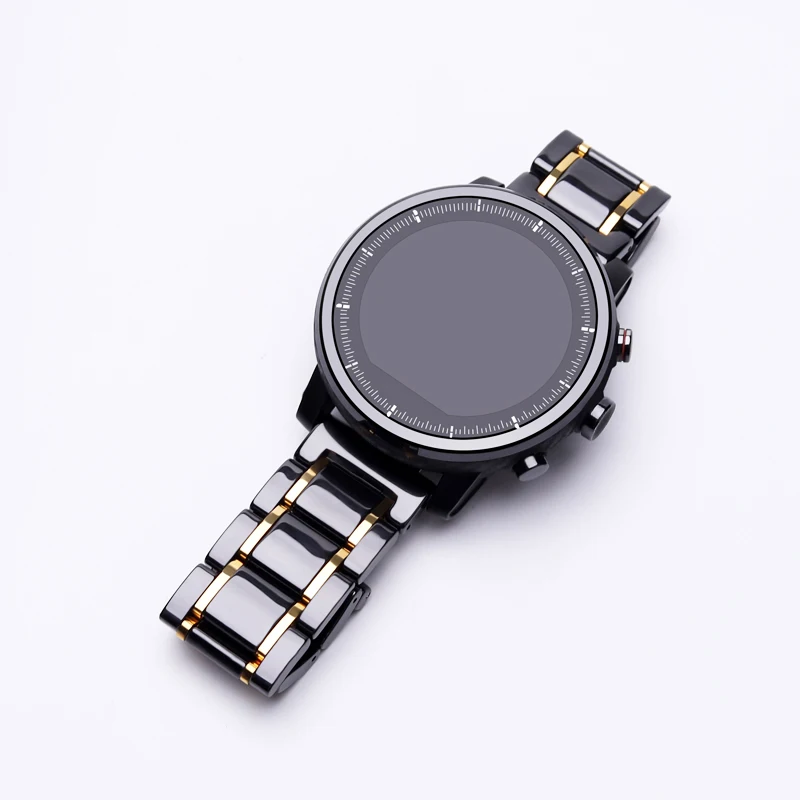 20 мм 22 керамический ремешок для Amazfit GTS GTR 42 44 /Verge/Stratos 2 S /Pace/Bip Смарт часы высокого