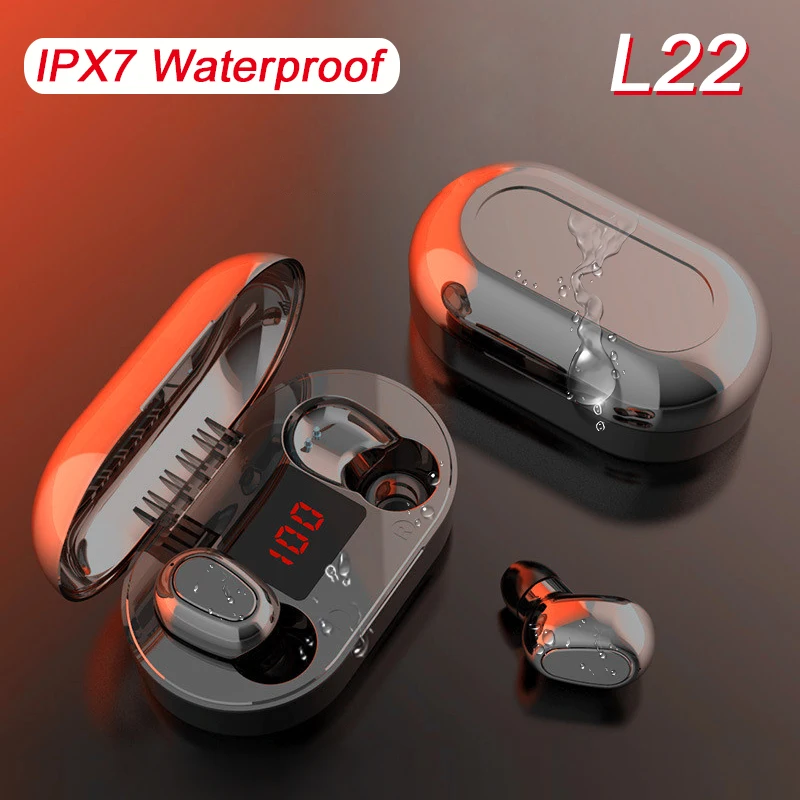Arlado L25 беспроводные Bluetooth наушники L22 со светодиодным дисплеем L21