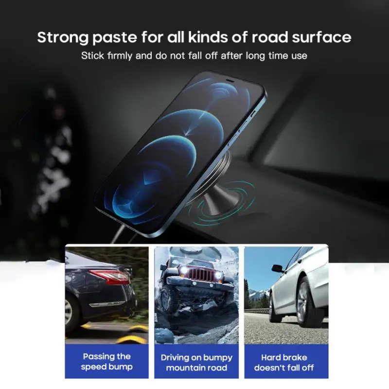 

Wireless Charger Car Bracket Magnetic Car Mount Phone Holder For Mobile Phone For IPhone 12 Stand Holder Car Charging Stand