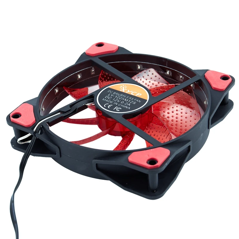 Светодиодный вентилятор для корпуса компьютера 15 ламп чехол радиатора