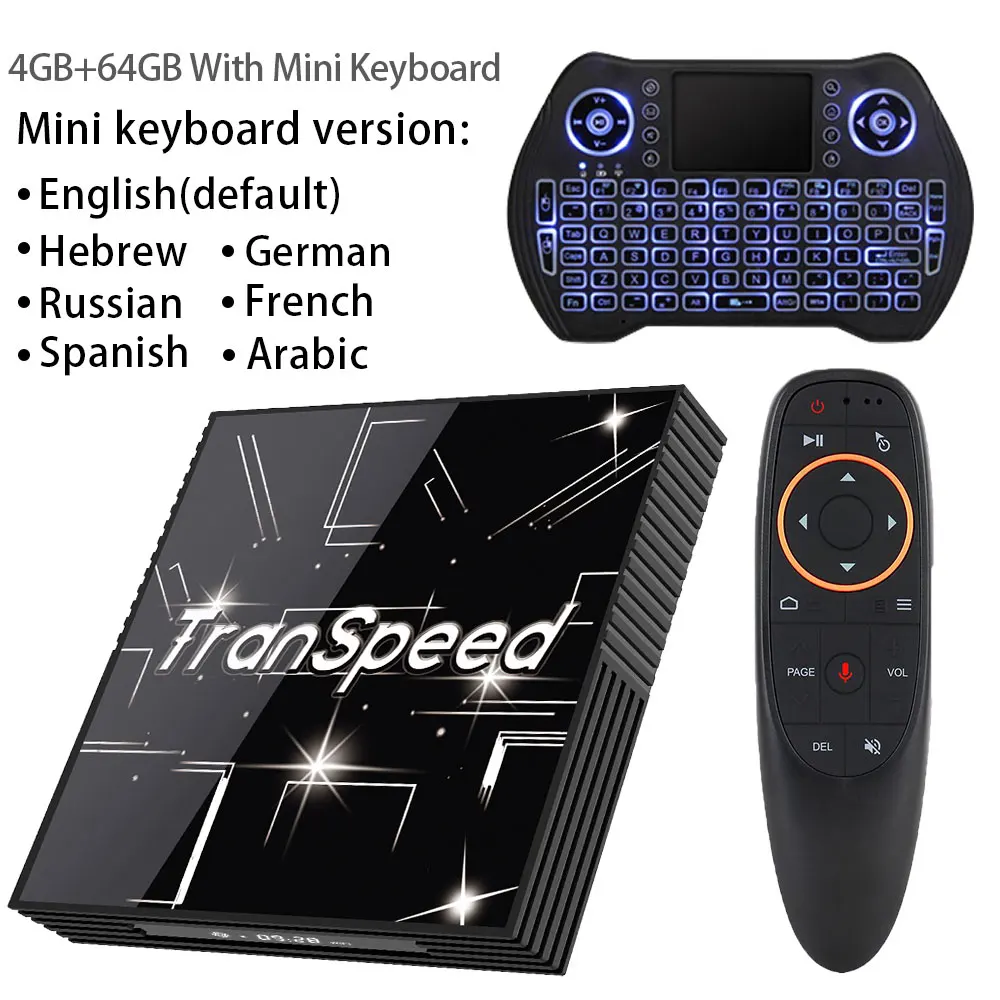 64G vioce keyboard Tr66 Android 9,0 ТВ приставка 3D 4K 2,4G& 5,8G Wifi Bluetooth 4G 64G Google Voice assistantмедиаплеер Бесплатные приложения очень быстрая верхняя коробка - Цвет: 64G vioce keyboard