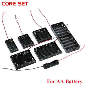 Чехол для аккумулятора размера AA, футляр с 1, 2, 3, 4, 5, 6, 8 ячейками, Стандартная зарядка аккумуляторов сделай сам
