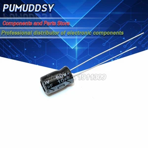 50 шт., высококачественный электролитический конденсатор 50 в 10 мкФ 5*7 мм 10 мкФ 50 в 5*7