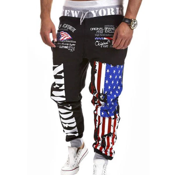 

Men's Pants Letter Printed Sports Sweatpants Loose Men Clothing Casual Pants Slacks Trousers Jogger Men Sportwear Ropa Hombre