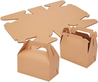 12 pieces carton food packaging box camel bread box with handle bakery wedding birthday party decoration 9x16 5x15cm