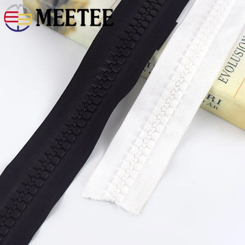 Meetee 20 #1 метр полимерная молния + 1 шт. ползунок с открытым концом двойная боковая