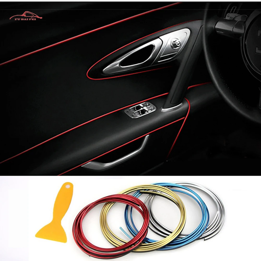 Автомобильный Стайлинг Универсальный DIY Гибкий внутренний молдинг отделка