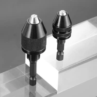 drill chuck keyless screwdriver impact driver adaptor electric micro motor clamp mini chuck fixture hex shank drill bits adapter