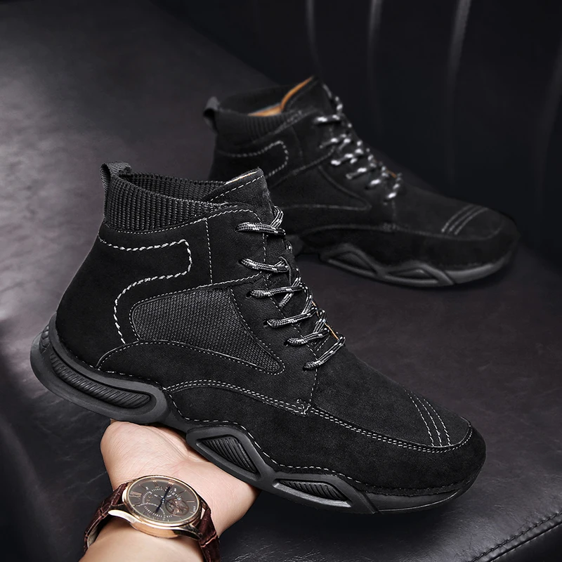 

Men Vintage Ankle Boots Comfortable Casual Shoes Men Fashion Casual Boots Male Suitable Shoes Outdoor Comfortable Sneakers 38-46