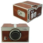 Портативный картонный проектор для смартфона 2,0, DIY мобильный телефон, кинотеатр