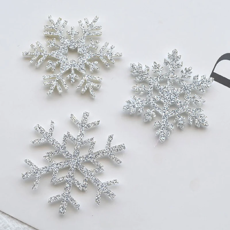 Наклейки декоративные для новогодней елки стеклянных окон стен блестящая