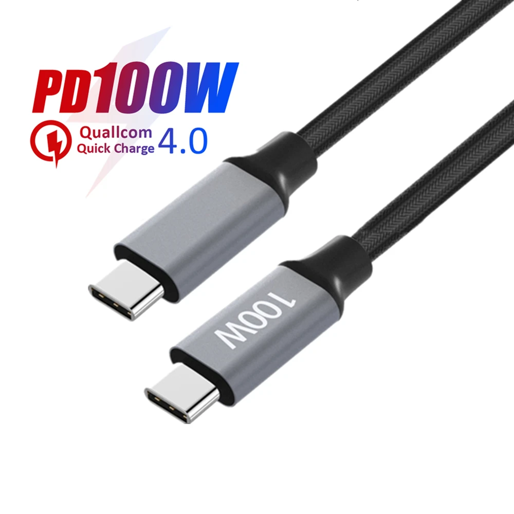 Кабель-Переходник USB C на USB Type C зарядный кабель для передачи данных для Samsung S20 PD 100 Вт 60 Вт кабель для MacBook iPad Pro быстрая Charge4.0 USB-C быстрой зарядки шнур