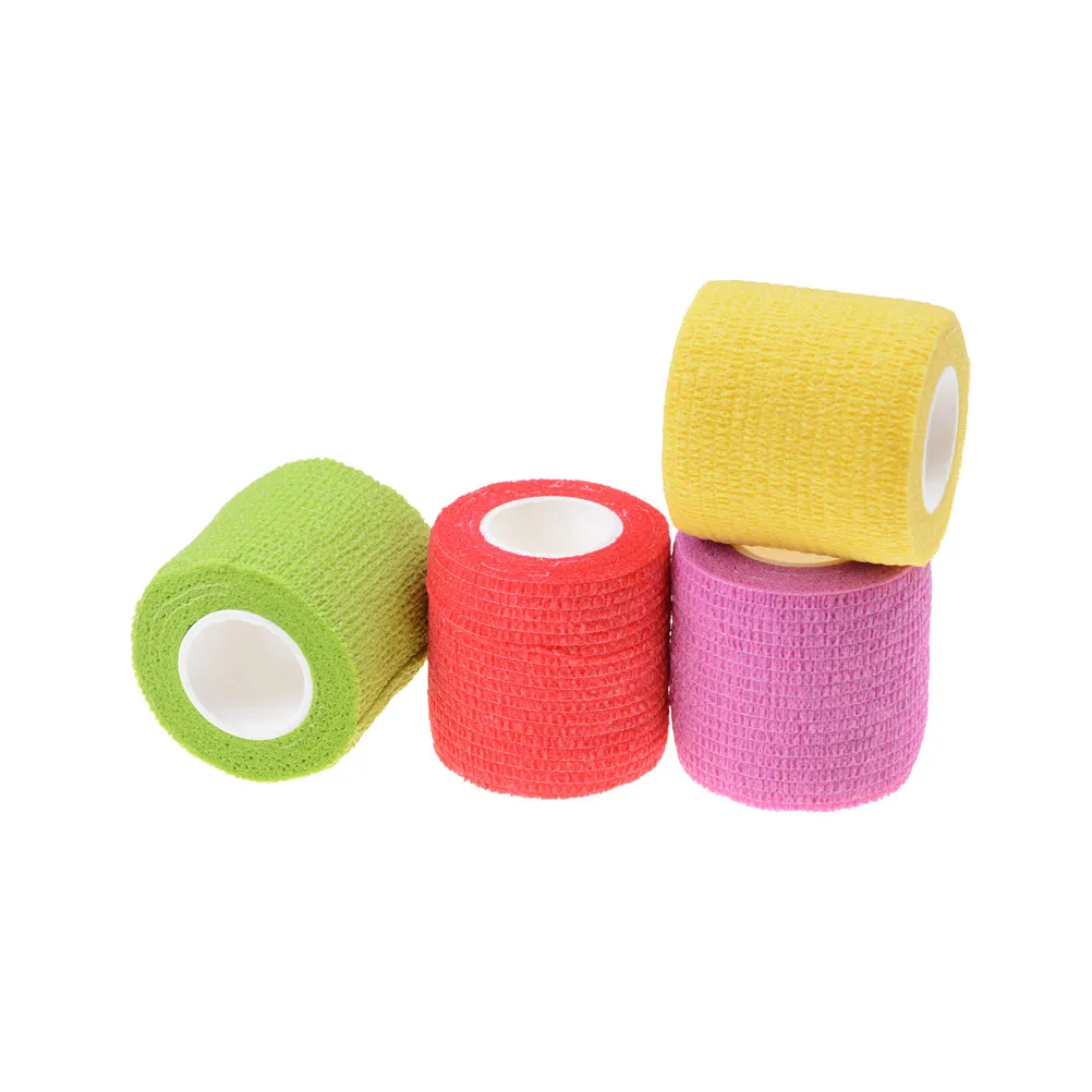 

Self Adhesive Ankle Finger Muscle Care Elastic First Aid Medical Bandage Gauze Tape Wrist Support 5cm Waterproof Breathable Hot