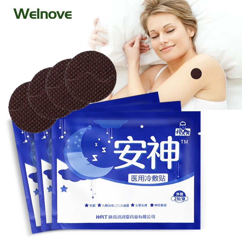 

2/6/10pcs Medical Sleeping Patches Improve Insomnia Relieving Stress Anxiety Massage Soothe Mood Brain Relax Sticker Body Care