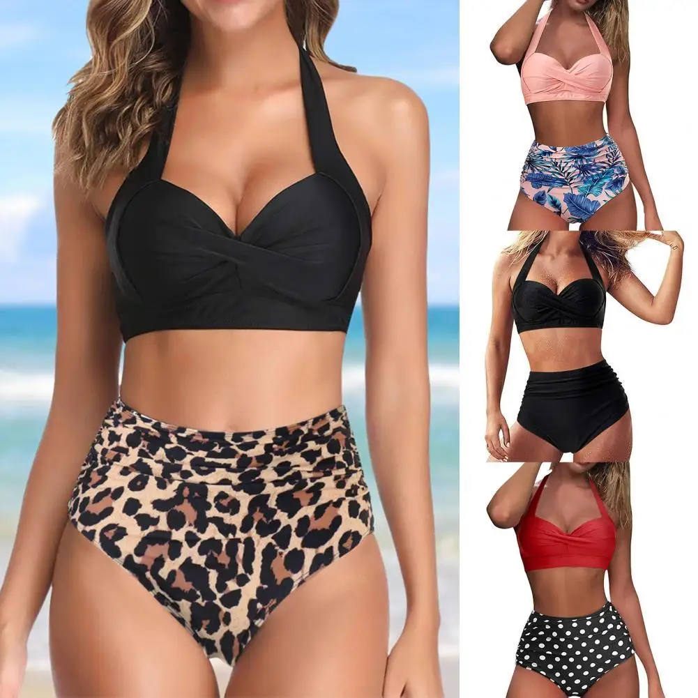 

Comfy Charming Push Up Padded Two Piece Swimwear Set Two Piece Women Swimsuit Adjustable Strap for Summer