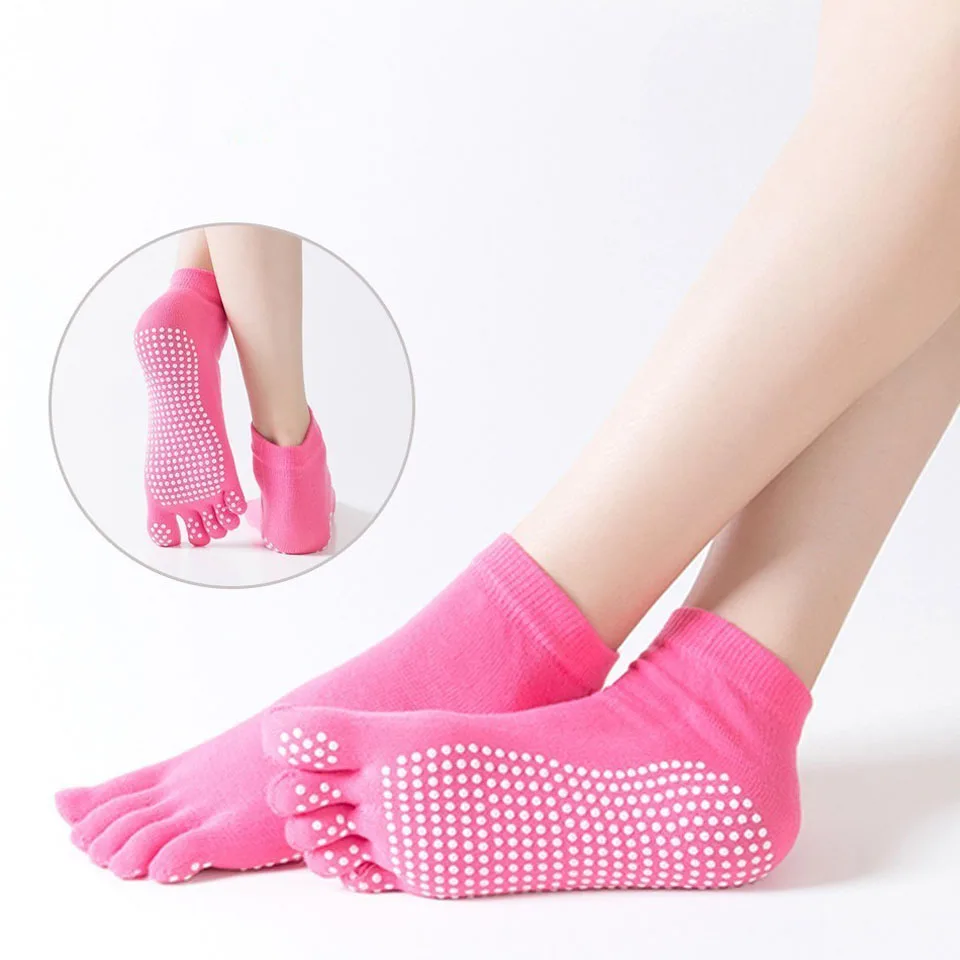 GobyGo 1 пара Для женщин спортивные носки для йоги с открытыми пальцами тапочки