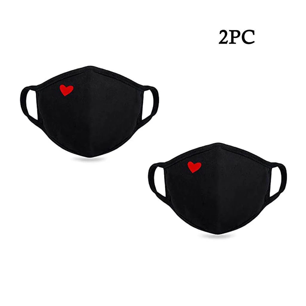 Милый чистый хлопковая маска для губ с рисованным аниме печати моющиеся из