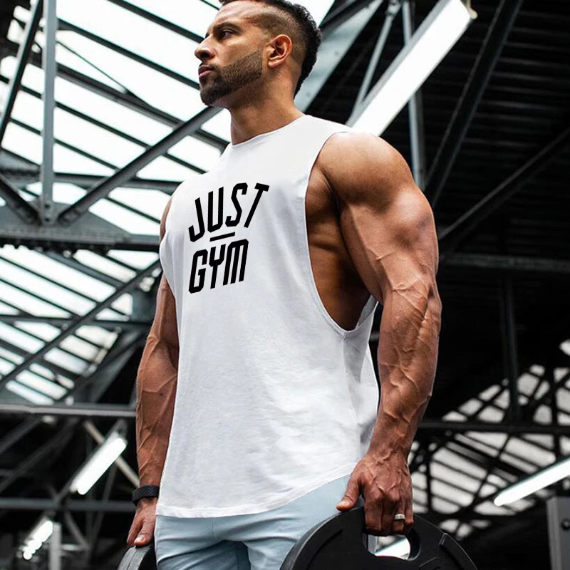 Muscleguys бренд Canotte Бодибилдинг капля пройма майка Мужская одежда для фитнеса и спортзала Tanktop майка без рукавов тренировочный жилет