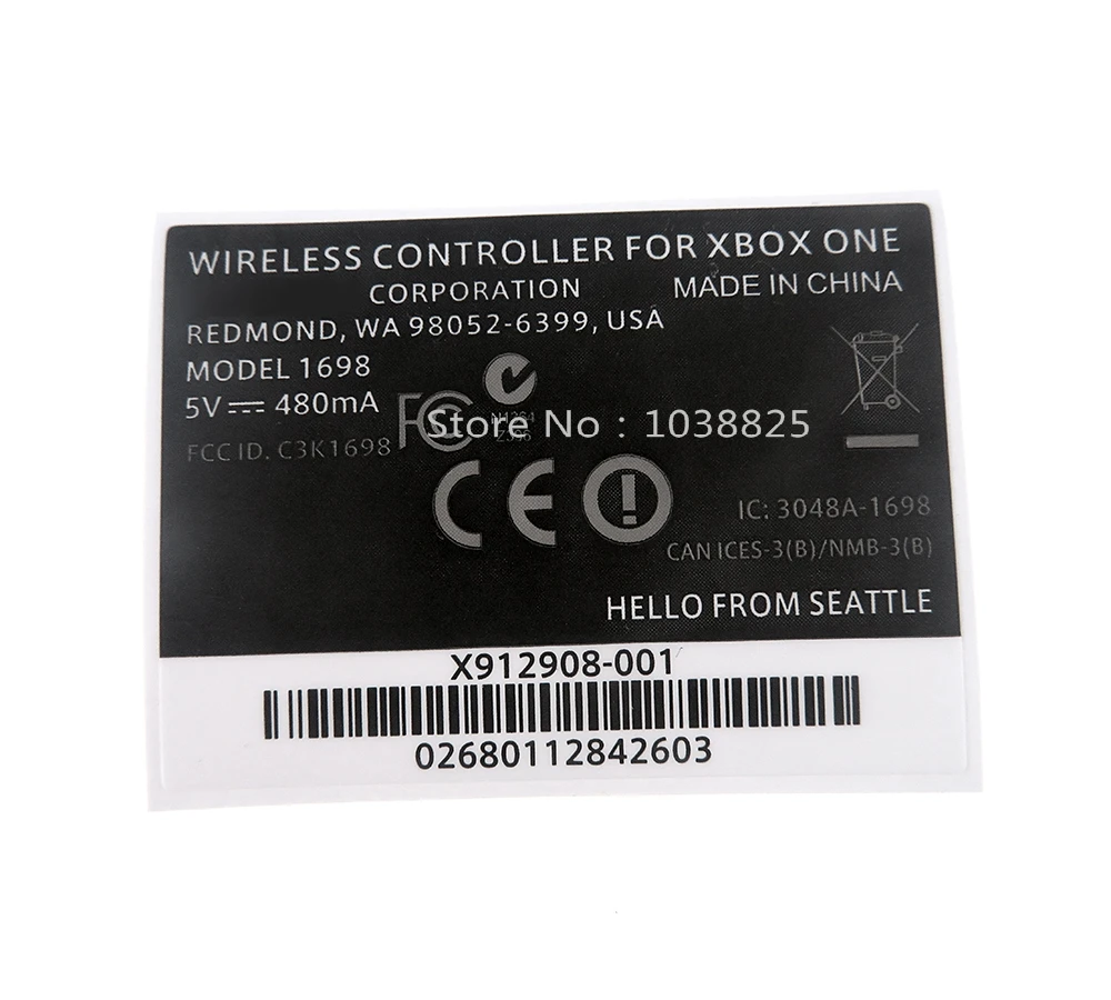 30 шт./лот для беспроводного контроллера xbox one elite черная наклейка на заднюю панель